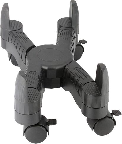 حامل وحدة المعالجة المركزية المحمول من Kantek مع عرض قابل للتعديل وعجلات قفل، عرض 16 بوصة × عمق 7 بوصة × ارتفاع 4.8 بوصة (CS200B)، أسود in Kuwait