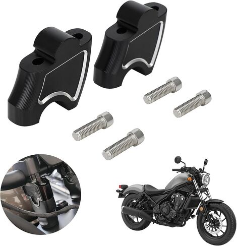 Motorcycle Handlebar Risers Handle Bar Mount Clamp CNC for Rebel 500 Rebel 300 CMX 500 CMX 300 CMX500 Cruiser in Saudi Arabia