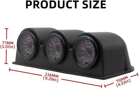 SINCO TECH OBDII 52MM 7 Color Backlight Meter RPM Water Temperature Voltage Gauge in Saudi Arabia