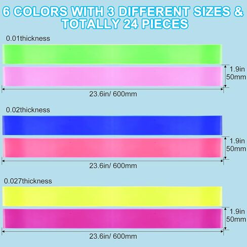 24 Pcs Chair Bands for Kids Colorful ADHD Tools for Kids Fidget Band Chair Rubber Band Stretchy Resistance Fidget Bands for Kids Chairs Students ADHD Sensory (Elegant Colors,Mixed Sizes) in Kuwait