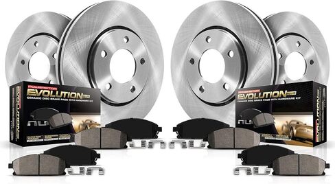 طقم فرامل بديلة أمامية وخلفية Power Stop KOE6256 Autospecialty - دوارات فرامل OE ووسادات فرامل سيراميك in Saudi Arabia