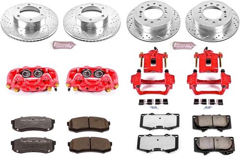 Power Stop KC2325-36 Front & Rear Z36 Truck and Tow Brake Kit with Calipers in Saudi Arabia
