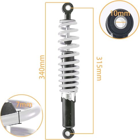 CLEO 280mm Motorcycle Air Shock Absorber Rear Suspension For 90cc - 150cc Dirt Bike ATV Honda Motor Scooter Dio Nmax ATV Quad Dirt Bike in Saudi Arabia