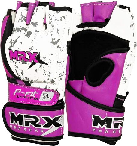 قفازات ملاكمة MRX MMA للرجال والنساء | قفازات الكيك بوكسينغ مع قفازات تصارع النخيل المفتوحة لحقيبة اللكم | قفاز الملاكمة التايلاندية MMA in Saudi Arabia