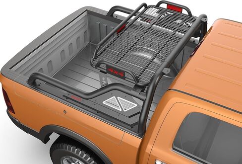 Kehosx Black Roll Bar، حامل السرير، حامل البضائع، سلة الأمتعة، تخزين متوافق مع دودج رام، فورد، نيسان، جي إم سي، تويوتا، شيفروليه، شريط رول أسود مع سلة البضائع in Kuwait