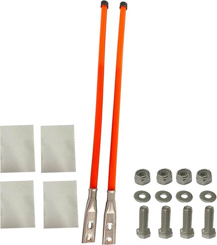 SUONE 28''Snow Plow Blade Markers Guides Kit 304 Vertical Stud MountNever Break Stainless Steel Join Fit forBlizzard Boss SNO-Way Western Snowplows & Many More Pickup Truck SUV UTV ATV in Saudi Arabia