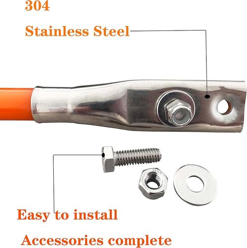 SUONE 28''Snow Plow Blade Markers Guides Kit 304 Vertical Stud MountNever Break Stainless Steel Join Fit forBlizzard Boss SNO-Way Western Snowplows & Many More Pickup Truck SUV UTV ATV in Saudi Arabia