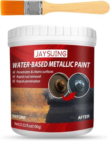 Wizia Water-Based Rust Remover for Metal, Car Chassis Derusting - Multi-Functional Universal Rust Converter Gel with Brush for Metallic Car Paint in Kuwait