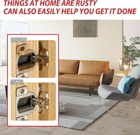 Wizia Water-Based Rust Remover for Metal, Car Chassis Derusting - Multi-Functional Universal Rust Converter Gel with Brush for Metallic Car Paint in Kuwait