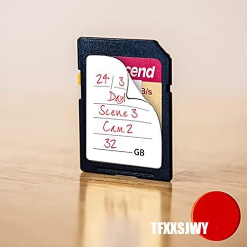 (120 Count) SD Card Labels Flash Drive Labels Stickers with 6 Free SD Card Cases & Container Multi-use Writable & Removable Stick-On Camera Memory Card Labels in Saudi Arabia