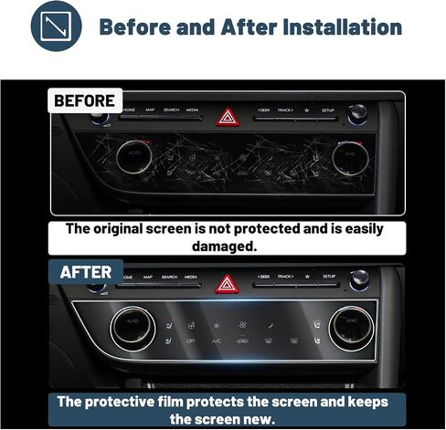 واقي شاشة لـ 2014-2021 Chevy Silverado 8-in Radio Touchscreen Chevy Silverado Accessories 9HD زجاج مقسى متوافق مع 2014-2020 2021 Chevy Silverado (High Country، LTZ، RST، LT، مخصص، WT) in Kuwait