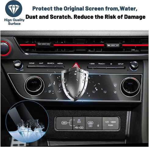 واقي شاشة لـ 2014-2021 Chevy Silverado 8-in Radio Touchscreen Chevy Silverado Accessories 9HD زجاج مقسى متوافق مع 2014-2020 2021 Chevy Silverado (High Country، LTZ، RST، LT، مخصص، WT) in Kuwait