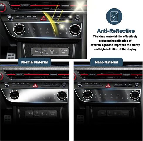 واقي شاشة لـ 2014-2021 Chevy Silverado 8-in Radio Touchscreen Chevy Silverado Accessories 9HD زجاج مقسى متوافق مع 2014-2020 2021 Chevy Silverado (High Country، LTZ، RST، LT، مخصص، WT) in Kuwait