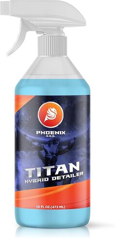 Titan Hybrid Detailer (16oz) - بخاخ تفاصيل طلاء السيراميك الهجين الذي يلمع وينظف ويحمي - طلاء علوي لغسيل السيارات وواقي الطلاء - يدوم لفترة أطول من شمع السيارة in Kuwait