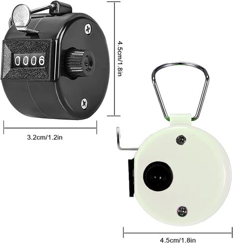 عداد تالي محمول باليد، نقرة يدوية، نقرة رقمية يدوية، عدادات تالي غرزة ميكانيكية، درجة راحة اليد مكونة من 4 أرقام، عدد عداد النقر للأشخاص، والجولف، والكروشيه، واللفة، والحياكة، والأطفال الصغار، والتململ in Kuwait