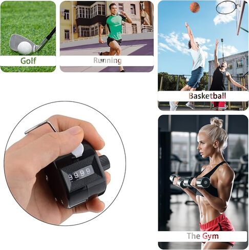 Handheld Tally Counter Handy Click Manual Digital clicker Stitch Tally Counters Mechanical Palm Pitch 4-Digit Number Click Counter Number Count for People, Golf, Crochet, Lap,Knitting,Toddler & Fidget in Saudi Arabia