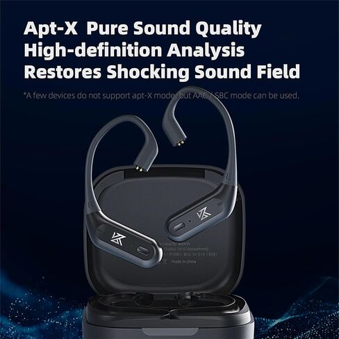 KZ AZ09 PRO بلوتوث 5.2 ترقية كابل محول لاسلكي كابل KZ استبدال كابل لـ iem KZ ZS10 PRO/ZSN Pro X/ZSN PRO/EDX PRO/DQS/AS16/PR2/zex pro/CRA/C10/C12 سماعات أذن (C PIN، أسود) in Kuwait