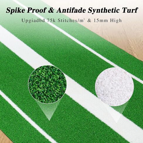 حصيرة رمي الكرة اللينة، مطاط رمي الكرة اللينة/التل/مساعدات العشب حصيرة أباريق البيسبول وسادة تدريب مضادة للتلاشي ومضادة للانزلاق لقفص المنزل في الفناء الخلفي الداخلي والخارجي مع حزام حمل ولوحة منزلية 5 قطع in Kuwait