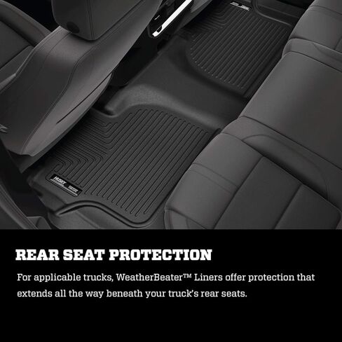 Husky Liners Weatherbeater Floor Mats | Fits 2010 - 2014 Toyota Prius | Front & 2nd Row, 3-pc Black - 98921 in Kuwait