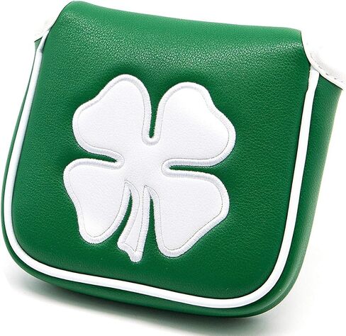Barudan Golf Lucky Shamrock Heel Shaft Mallet Cover Square Mallet Putter Cover Headcover Magnetic for Scotty Cameron 6M DB Taylormade Spider S Ping in Saudi Arabia