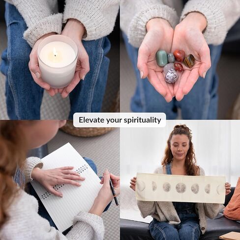 طقم المذبح | بلورات وأحجار شفاء للأرواح الواعية | مذبح السفر | مذبح طاولة التأمل | أحجار الشاكرا وبلورات الشفاء | لوازم مذبح السحر | طقم مذبح الويكا in Kuwait