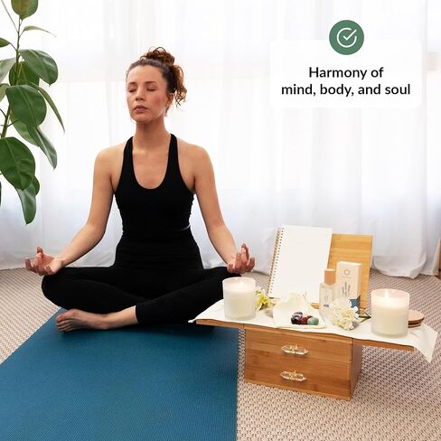 طقم المذبح | بلورات وأحجار شفاء للأرواح الواعية | مذبح السفر | مذبح طاولة التأمل | أحجار الشاكرا وبلورات الشفاء | لوازم مذبح السحر | طقم مذبح الويكا in Kuwait