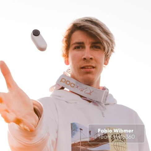 Insta360 GO 2 - كاميرا حركة صغيرة، تزن 1 أونصة، مقاومة للماء، مثبتة، التقاط منظور الشخص الأول، مستشعر 1/2.3 بوصة، مع علبة شحن وملحقات كاميرا يمكن ارتداؤها للسفر والرياضة ومدونة الفيديو in Kuwait