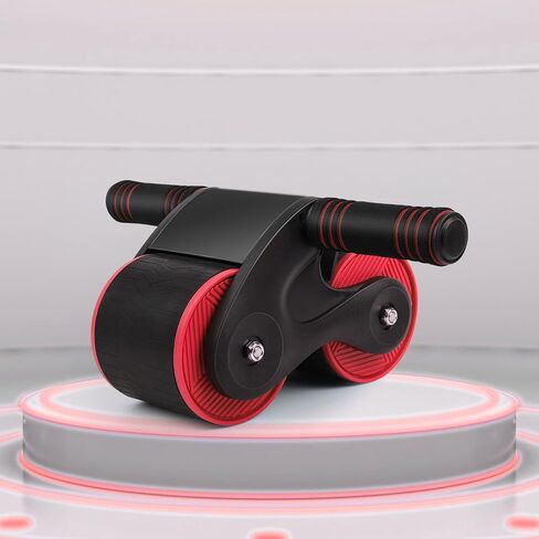 Automatic Rebound Abdominal Wheel, 2023 New Roller Home Abdominal Exerciser with Knee Pads Home Gym Equipment, Abdominal Roller for Beginners Core Workout, Abdominal Workout Fitness in Saudi Arabia