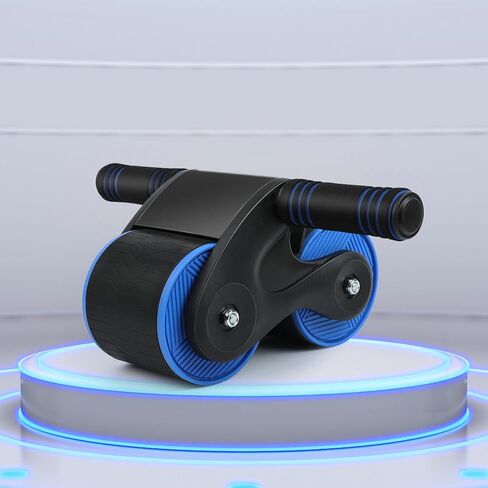 Automatic Rebound Abdominal Wheel, 2023 New Roller Home Abdominal Exerciser with Knee Pads Home Gym Equipment, Abdominal Roller for Beginners Core Workout, Abdominal Workout Fitness in Saudi Arabia