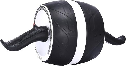 Tribe WOD Ab Roller Wheel - Ab Exercise Equipment - Core Muscles and The Abdominal Training Workout Equipment - Sculpts Abs, Obliques, Arms, Back - Non-slip Handles - 7.8 x 15.7 inches (White) in Kuwait