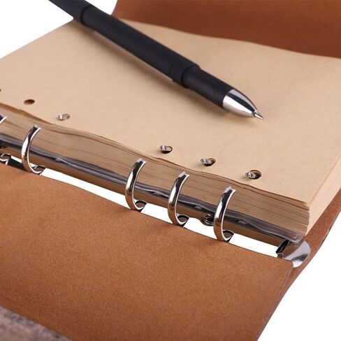 Retro Soft PU Leather Cover Loose-Leaf Journals Travelers' Notebook Leather Writing Journal Notebook Sketchbook (Eiffel Tower) in Kuwait