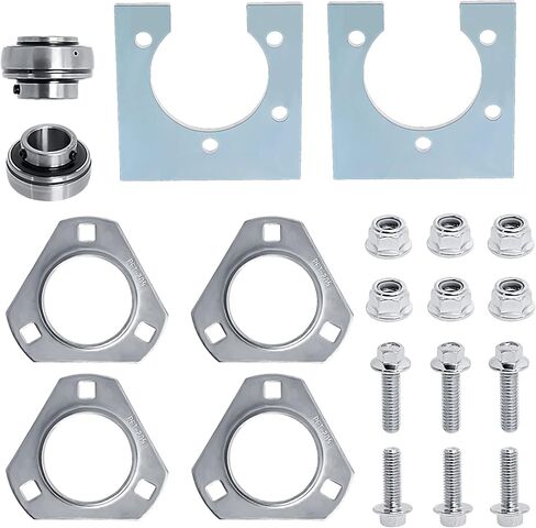 مجموعة محامل المحور المباشر من Go-Kart، مجموعة محامل مقاس 1 بوصة (3 فتحات) تناسب تمامًا دراجات Go Karts الصغيرة/الدراجات الثلاثية/مركبة الطرق الوعرة in Kuwait