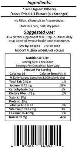 مستخلصات عذراء (TM Pure Premium عنبية عضوية مجففة بالتجميد 4:1 مسحوق مستخلص مركز، مسحوق SuperFood (4 × أقوى) كيس 16 أونصة in Saudi Arabia