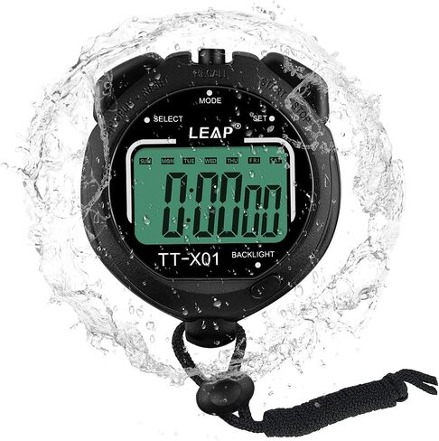 LEAP Digital Stopwatch Timer, Large Display Stop Watch with 30M Waterproof and EL Backlight Function Designed for Sport Coaches Referees Fitness Teacher and Athlete in Saudi Arabia