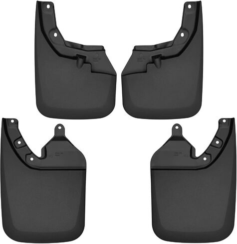 Husky Liners - Front Mud Guards | 2016-2023 Toyota Tacoma with OEM Fender Flares - Black, 2 Pc. | 56941 in Saudi Arabia