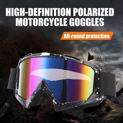 immoono 4Pcs Set, Dirt Bike Goggles with Face Cover Motorcycle Goggles ATV Motocross Riding Offroad Goggles for Adults Youth in Kuwait