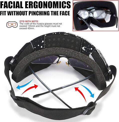 immoono 4Pcs Set, Dirt Bike Goggles with Face Cover Motorcycle Goggles ATV Motocross Riding Offroad Goggles for Adults Youth in Kuwait