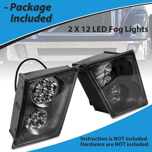 مصباح ضوء الضباب LED ECOTRIC متوافق مع مجموعة شاحنات فولفو VNL/VN 2003-2017 LH&RH للركاب والسائق in Kuwait