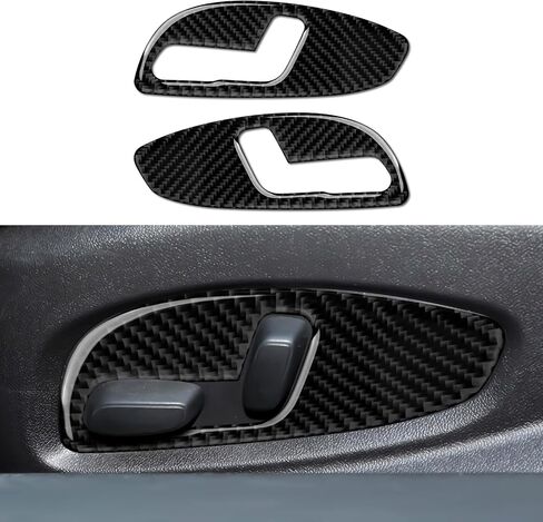 Car Seat Adjustment Button Sticker Decal Carbon Fiber Interior Trim Cover for Chevrolet Camaro 2016 2017 2018 2019 2020 2021 2022 2023 Accessories in Saudi Arabia