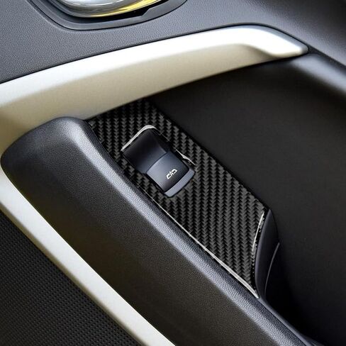 Car Seat Adjustment Button Sticker Decal Carbon Fiber Interior Trim Cover for Chevrolet Camaro 2016 2017 2018 2019 2020 2021 2022 2023 Accessories in Saudi Arabia