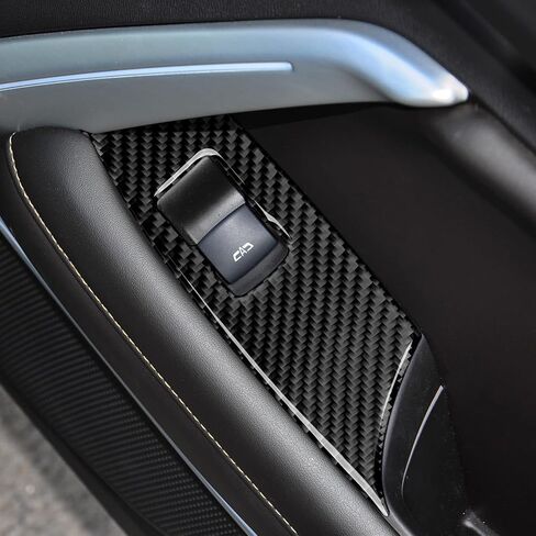 Car Seat Adjustment Button Sticker Decal Carbon Fiber Interior Trim Cover for Chevrolet Camaro 2016 2017 2018 2019 2020 2021 2022 2023 Accessories in Saudi Arabia