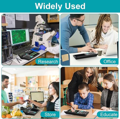 آلة حاسبة Wicue مع مفكرة وكمبيوتر لوحي للكتابة LCD، حاسبات مكتبية كبيرة الحجم ذات 12 رقمًا مع قلم مغناطيسي، تدعم الطاقة الشمسية والبطارية، آلة حاسبة متعددة الوظائف للمكتب والمدرسة والمنزل in Kuwait