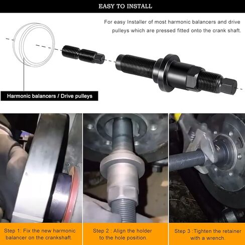 4531 مجموعة أدوات سحب الموازن التوافقي ومجموعة أدوات التثبيت لمجموعة تثبيت إزالة بكرة الموازن الرئيسي لحذافة العمود المرفقي (52 قطعة) in Kuwait