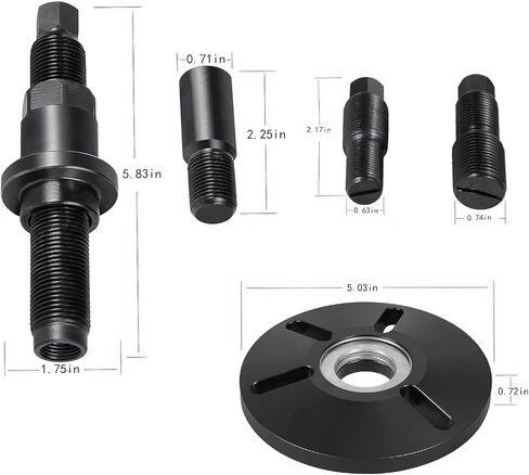 4531 مجموعة أدوات سحب الموازن التوافقي ومجموعة أدوات التثبيت لمجموعة تثبيت إزالة بكرة الموازن الرئيسي لحذافة العمود المرفقي (52 قطعة) in Kuwait