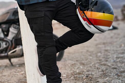 بنطال SHIMA Giro 2.0 للدراجات النارية للرجال - مرن، مقاس نحيف، كارجو مع واقيات in Kuwait