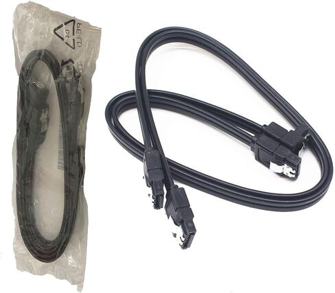 SATA Cable III, 4 Pack SATA Cable III 6Gbps Straight HDD SDD Data Cable with Locking Latch 18 Inch Compatible for SATA HDD in Saudi Arabia