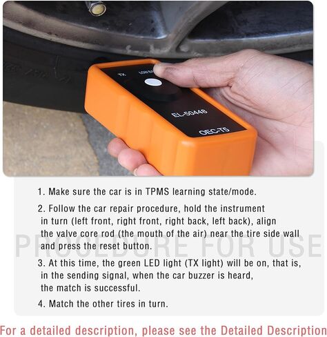 EL-50448 TPMS Programming Tool,Automotive TPMS Reset Tool for Monitor Tire Pressure,Universal TPMS Relearn Tool Compatible with GMC Buick Chevy Cadillac Opel 2006-2020 in Kuwait