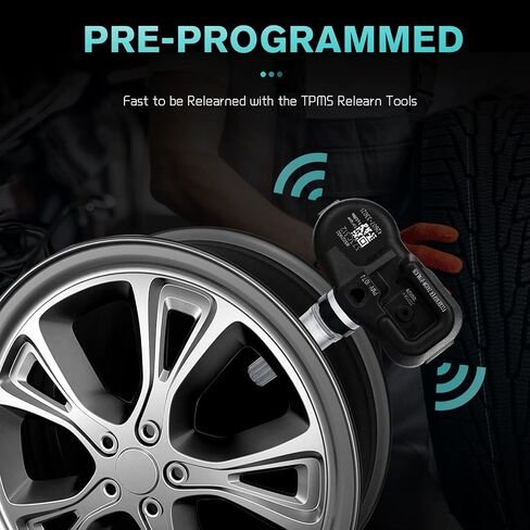 مستشعر ضغط الإطارات AULINK TPMS (رقاقة Infineon) لسيارة Toyota Scion Pontiac Lexus، Camry rav4 Scion Yaris Corolla يستبدل مستشعر مراقبة ضغط الإطارات 42607-33011 PMV-107J 42607-33021 42607-06011 in Saudi Arabia