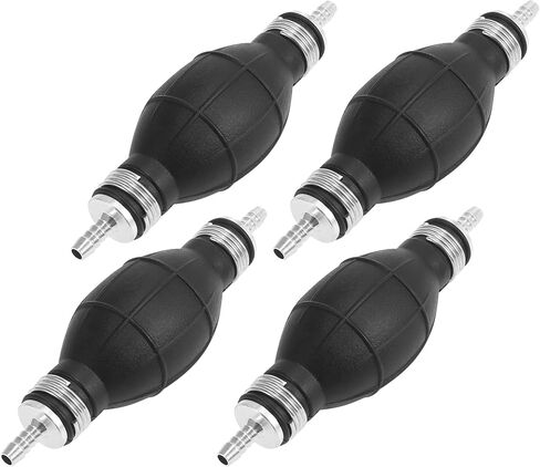 X AUTOHAUX 4 قطعة 6 مللي متر 1/4 "المطاط نقل الوقود فراغ خط الوقود اليد التمهيدي لمبة خط مضخة الوقود خرطوم اليد التمهيدي لسيارة مركبة بحرية الديزل in Saudi Arabia