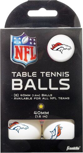 Franklin Sports Team Licensed Table Tennis Balls - NFL Team Table Tennis Balls - Official Team Logos and Colors - Fun NFL Tailgate Accessories in Saudi Arabia